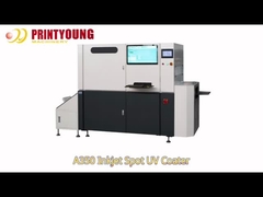 A350 Digital 3pcs Print Heads 1080DPI Inkjet Spot UV Coating Machine (Машина для нанесения UV-покрытия на чернильных точках)