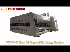 PRY-D400 Automatic Lead Edge 4 Colors Flexo Printing Slotting Die Cutting Machine with Stacker (Автоматическая лидовая кронштейнная 4-цветная флексопринтерная слотная режущая машина с стекером)