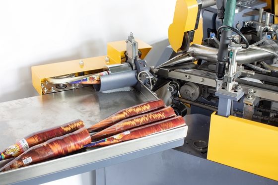 PRY-220/300 High Speed Ice Cream Cone Type Paper Cup Sleeve Forming Making Machine