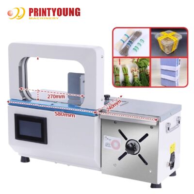 SM12S Semi-Automatic Electric OPP Film/Paper Tape Banding Machine for Carton Box Packaging with Long Service Life