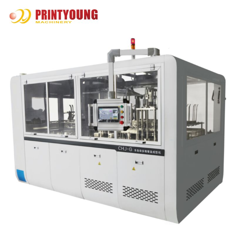 CHJ-G Fully Automatic Multi-grid PE Coated Paper Meal Box Forming Machine