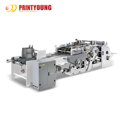 PRINTYOUNG KL-D Полуавтоматическая машина для складывания и склеивания дна бумажных пакетов с подшипником для розничной торговли